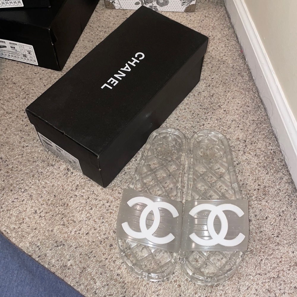 Chanel Jelly Slides